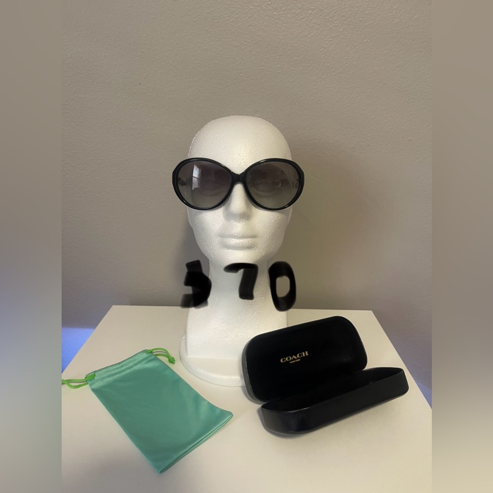 Black Coach sunglasses, one size, never used